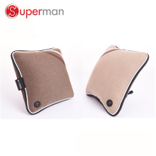 PU leather and fabric material car home seat cushion as seen on tv wireless battery operated vibrating back massage cushion